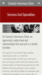 Mobile Screenshot of catoctinvetclinic.com